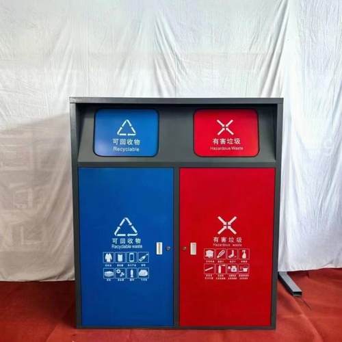 垃圾分类箱金属箱，垃圾分类房，分类垃圾箱厂家