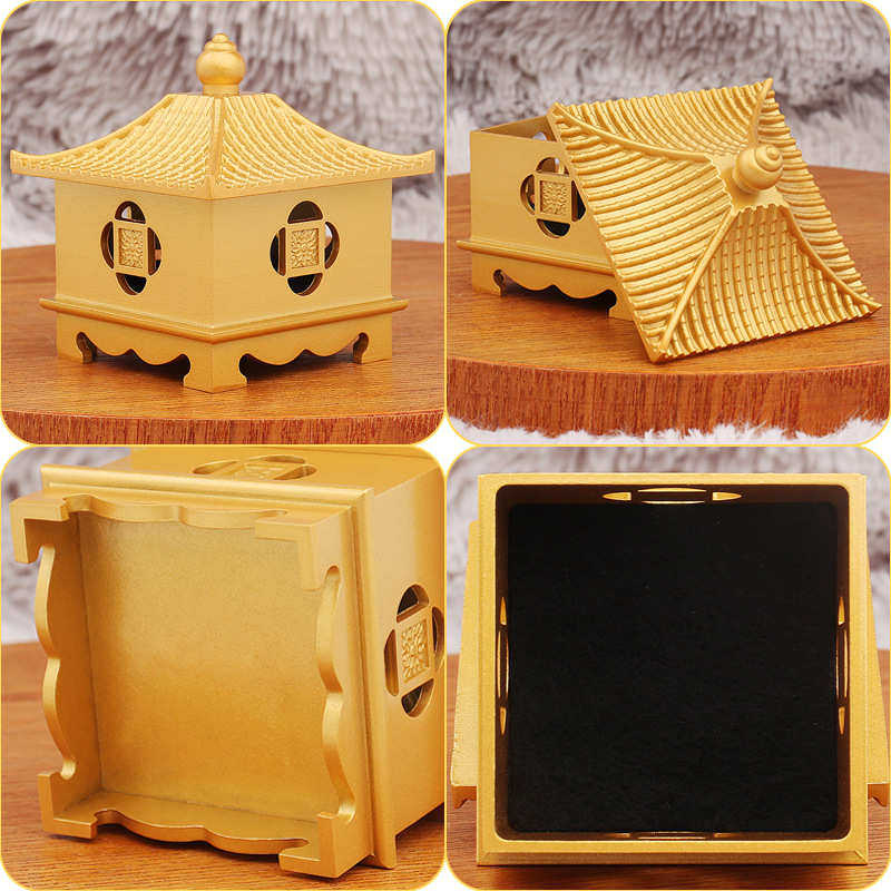 黄铜香炉摆件仿古亭韵香阁熏香盘香古韵金色桌面装饰品金属工艺品,特色手工艺,其他特色工艺品,淘宝优惠券,粉丝福利购,淘宝优惠卷