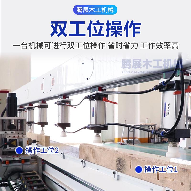 控新款数榫槽侧孔机三轴连双工位操作可TZ-01231开打斜槽燕尾槽竖