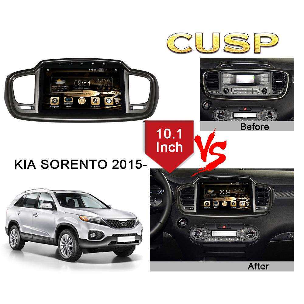 起亚SORENTO 2015- 专用10.1寸大屏导航安卓车机语音声控4G上网