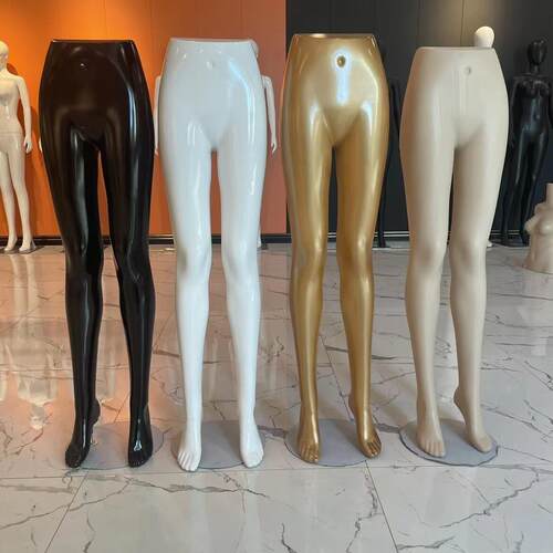 男女裤子模特内搭裤服装展示下半身模特亮白黑色金色下半身道具展