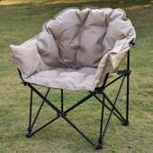 便携式 加露营户外棉靠背懒人休闲可折叠太师椅纳椅可收沙发