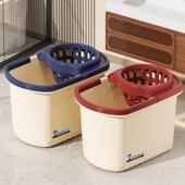 多功能带轮子地拖桶手提拖地水桶脱水桶免手洗两用老式 拖把清洗桶