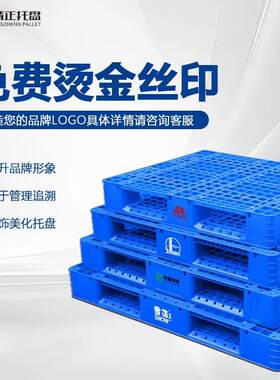 加脚高潮塑防料地托盘九网格台AOY板仓库物流叉车托盘