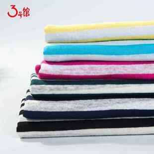 针织亚麻条纹棉麻面布料薄夏季133T恤防晒服料款亚麻横条棉麻汗布
