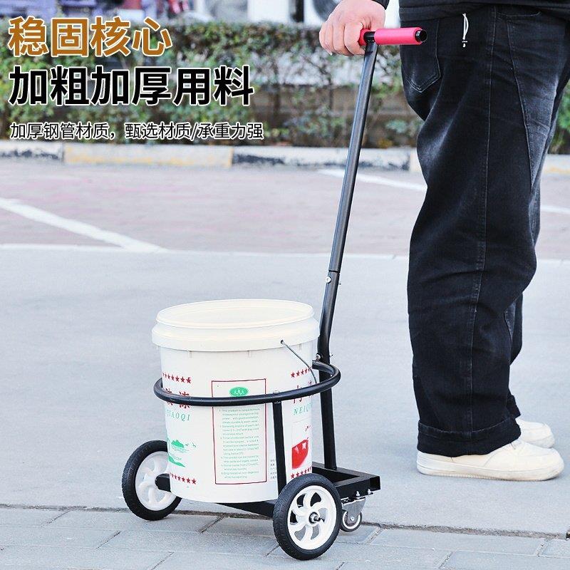 老人买菜手推车可推可拉水桶车碳钢静音轮便携购物车