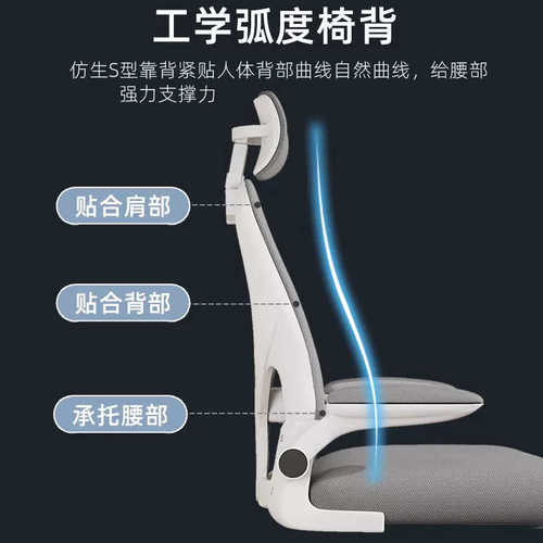 现货学习椅电脑椅家用舒适办公椅人体工学旋转椅可升降网布靠背椅