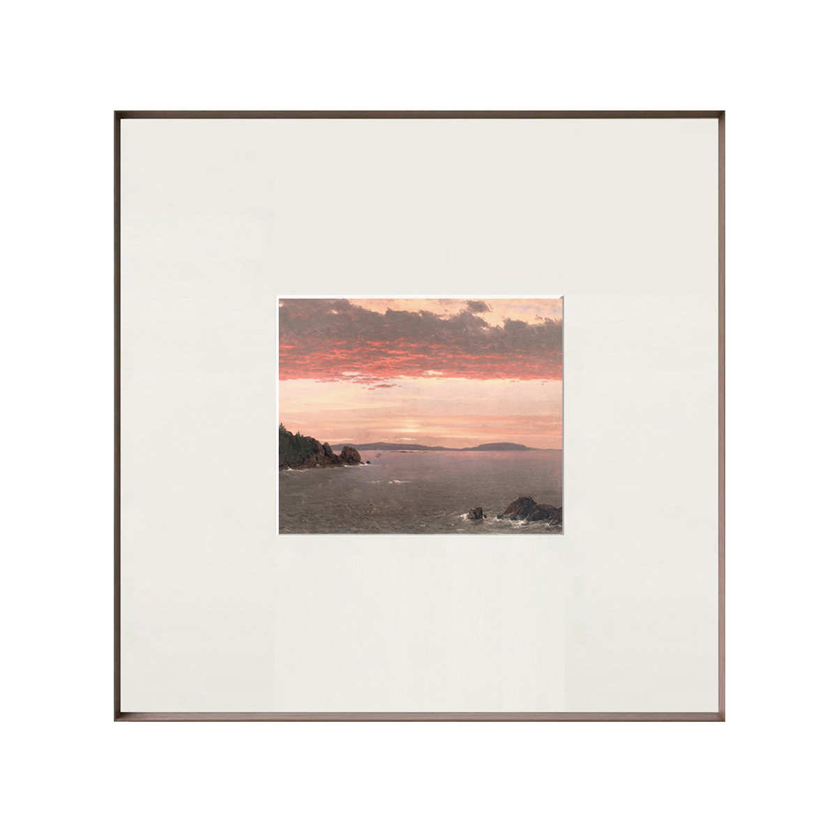 北欧小众装饰画客厅餐厅风景现代简约方形挂画艺术壁画书房背景墙图片