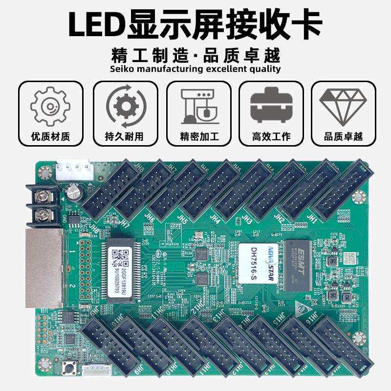 诺瓦DH7516-S电子屏接收卡全彩大屏幕LED显示屏广告屏视频控制卡 - 实物图