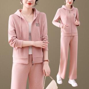 妈妈春运动套装新款老年春秋服外套女款洋气中年妇装中女8760799