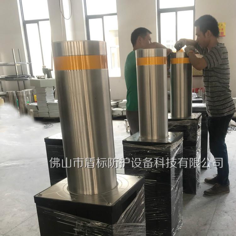 电动伸缩防撞地桩 半自动手动拦截升降柱挡车器 不锈钢止车升降柱
