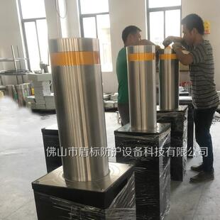 电动伸缩防撞地桩 半自动手动拦截升降柱挡车器 不锈钢止车升降柱