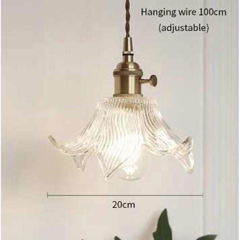 创意网吧台衣帽橱窗小间咖啡厅卧室红ins吊灯北欧床头黄铜吊灯