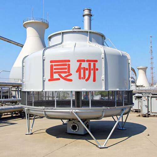 广东厂家供应200吨玻璃钢冷却塔逆流圆形闭式冷却塔