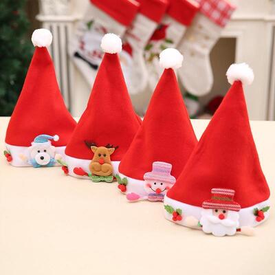 Santa Hat for Kids Christmas Gift Children Festive Party Cap