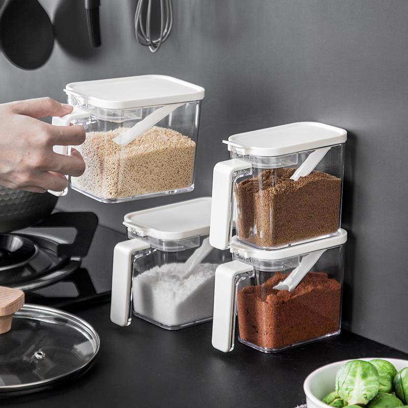 日式调料盒透明盐罐密封防潮盒子厨房收纳胡椒粉家用调味罐佐料盒,厨房/烹饪用具,调味瓶罐/调料研磨器,淘宝优惠券,粉丝福利购,淘宝优惠卷