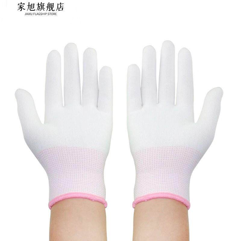 。手套一次性布的薄款布料无纺布超薄棉线护纱劳保女贴白色耐磨