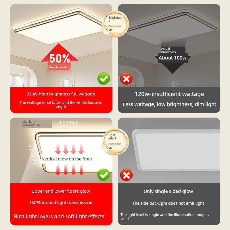 全光谱遥控客厅主灯led吸顶灯现代简约大气大灯2025新款中山灯具