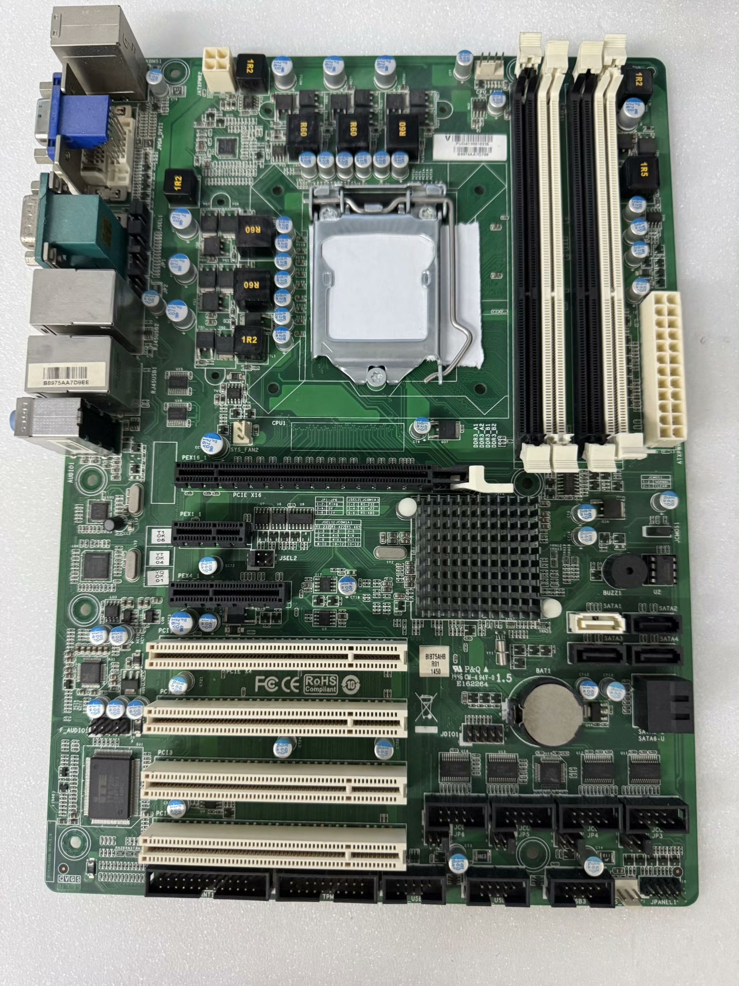 艾讯+BIB75AHB-01工控机槽工业级母板ATX主板