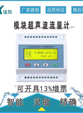TDS-100M模块超声波流量计白色壁挂外夹式安装式小巧型流量仪无线