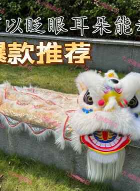 可眨眼睛新款舞狮子泡沫醒狮小孩子舞狮子学校表演舞狮头少儿狮子