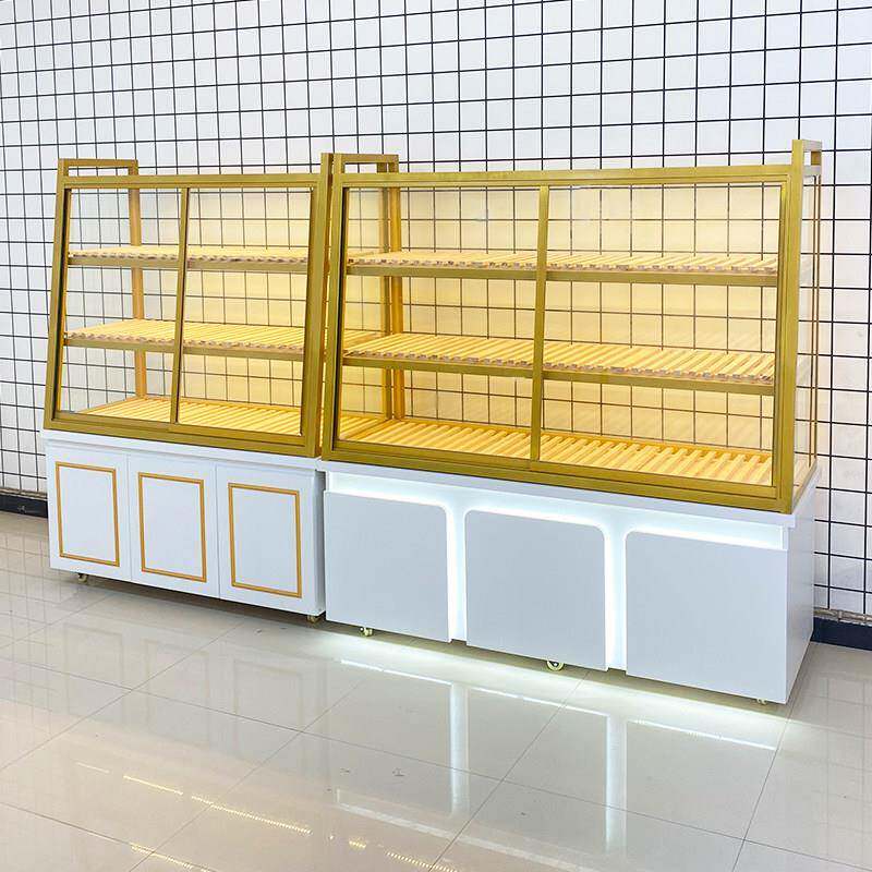 面 面包展示柜蛋糕糕点店烘焙边岛柜现烤商用玻璃食品展柜中岛货