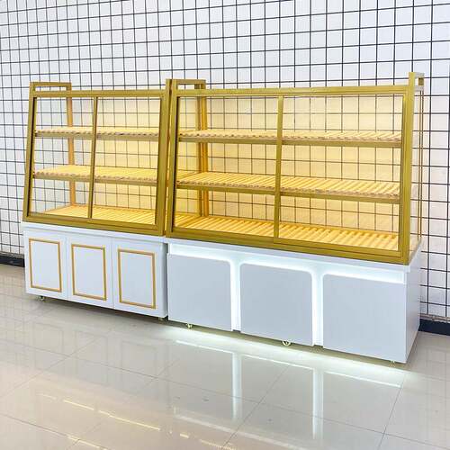 面 面包展示柜蛋糕糕点店烘焙边岛柜现烤商用玻璃食品展柜中岛货