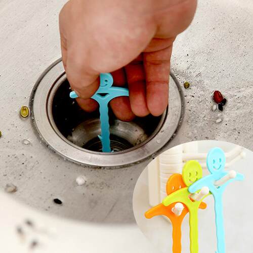 Kale Hook Kitchen Pipe Unclogging Hook Drain Cleaner Toilet