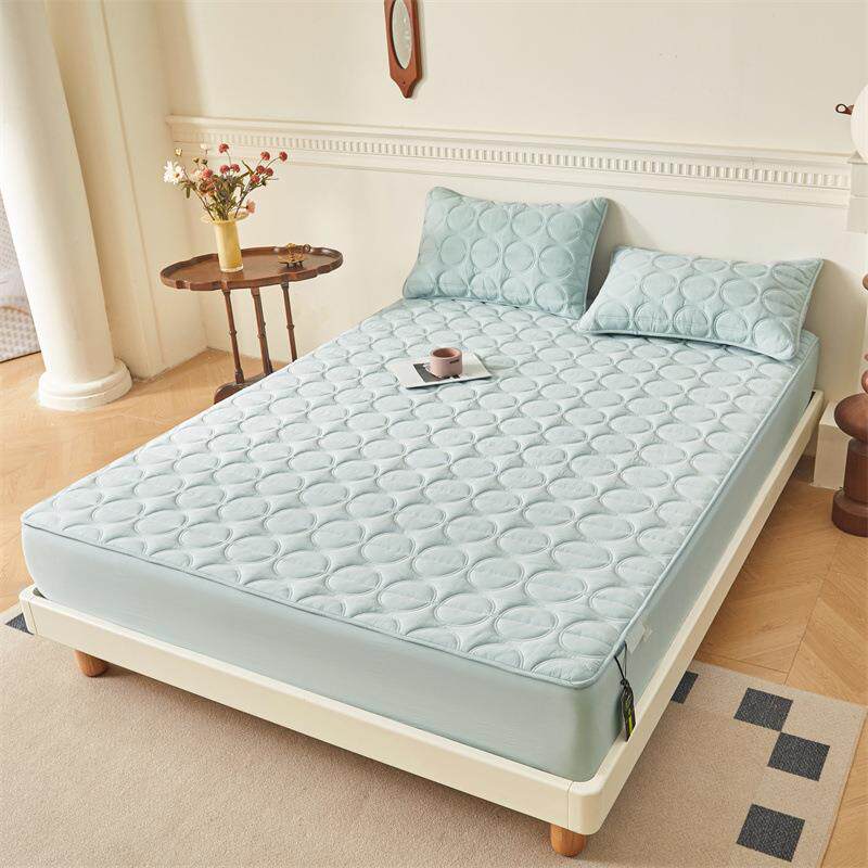 可机洗全棉夹棉床笠套件婴儿裸睡全包围四季床罩床垫保护套