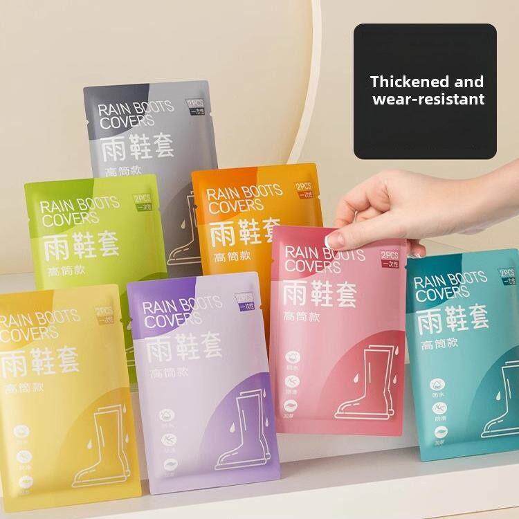 一次性防水鞋套，防水防潮防滑，成人及儿童雨衣，加厚防雨脚套，