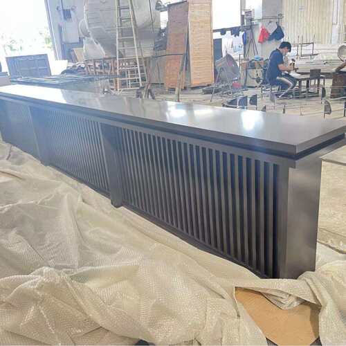 现代简约轻奢不锈钢吧台、户外复古工业风金属吧台