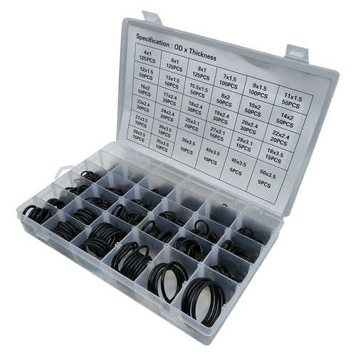 1300PC O型圈组套 黑色皮圈密封圈O型圈 配油封起子工具组套