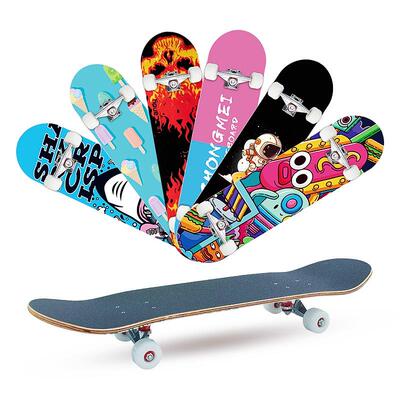 31寸滑板专业成人刷街枫木四轮初学者儿童双翘板凹板skateboard