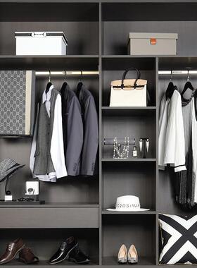 样板房衣帽间男女衣柜组合套装服装收纳盒饰品软装全屋定制配饰