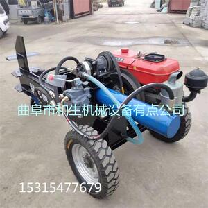 和生中型柴油动力破柴器树墩液压劈木机视频果木劈柴器