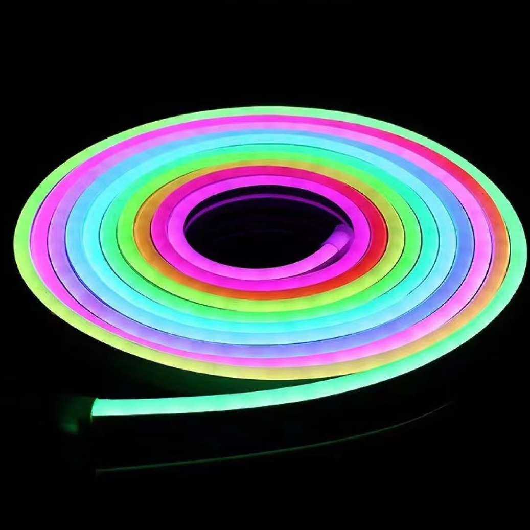 LED幻彩柔性灯带智能App遥控手动霓虹防水灯条氛围装饰灯管DC24V