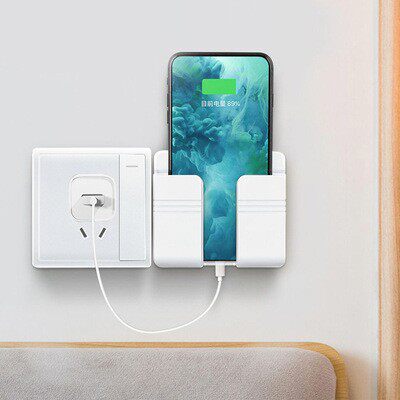 Wall-mounted mobile phone charging box bracket, multifunctio