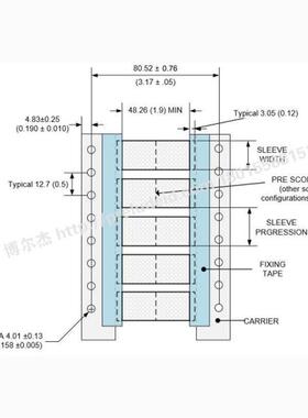 TMS-SCE-1K-3.16-2.0-9泰科Tyco卷装热缩标识管TE可打印分段套管