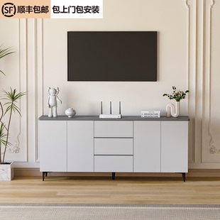 储物收纳组合地柜 全实木电视柜家用卧室墙柜简约现代小户型加高款
