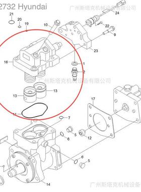 ISLE发动机4902732燃油泵头CCR1600泵头3973228 4307384 4954199