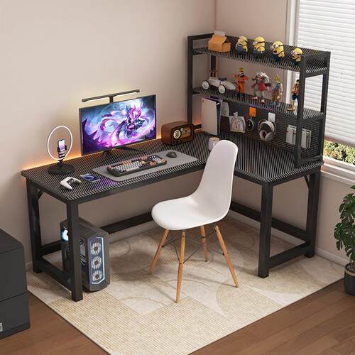 台式转角桌电脑桌家用书桌学生写字桌卧室L型拐角办公桌简易桌子