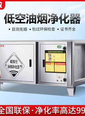 雪傲油烟净化器低空不锈钢商用厨房餐饮饭店烧烤除味抽油烟分离器