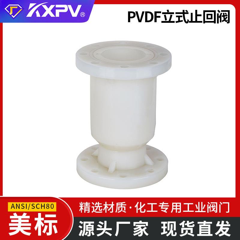 凯鑫KXPV工厂PVDF立式止回阀塑料化工阀门单向止回阀 美标
