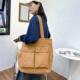 日系帆布包包男女大容量复古手提单肩包大学生上课包简约托特包女