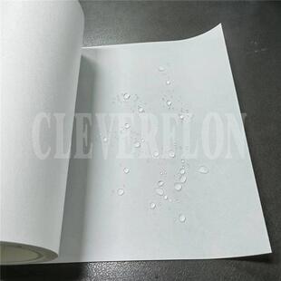 约0.16mm厚度 pet支撑层 防水透气微孔滤膜 白色ePTFE疏水覆合膜