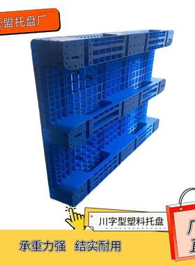 烟台产品常用蓝色塑料托盘承重吨车间发货使用进液压车方便快捷