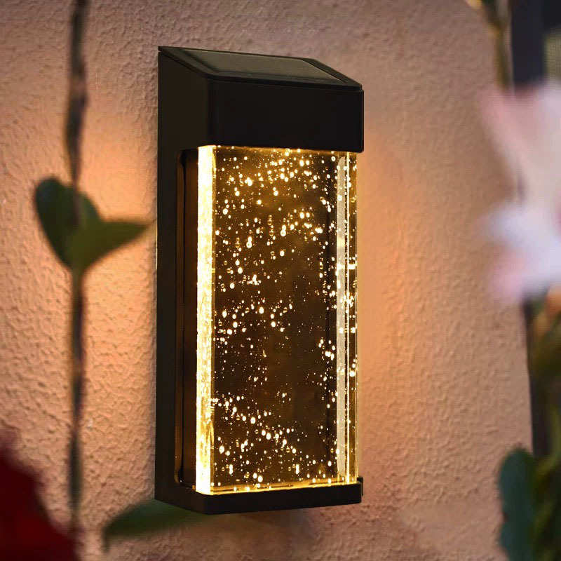 户外别墅太阳能壁灯庭院花园露台景观灯氛围气泡浪漫大门口LED灯