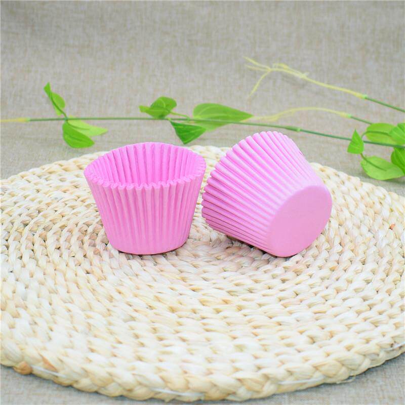 工厂供应普通红莲花纸杯 烤箱专用烘焙蛋糕大号中号粉红纸杯