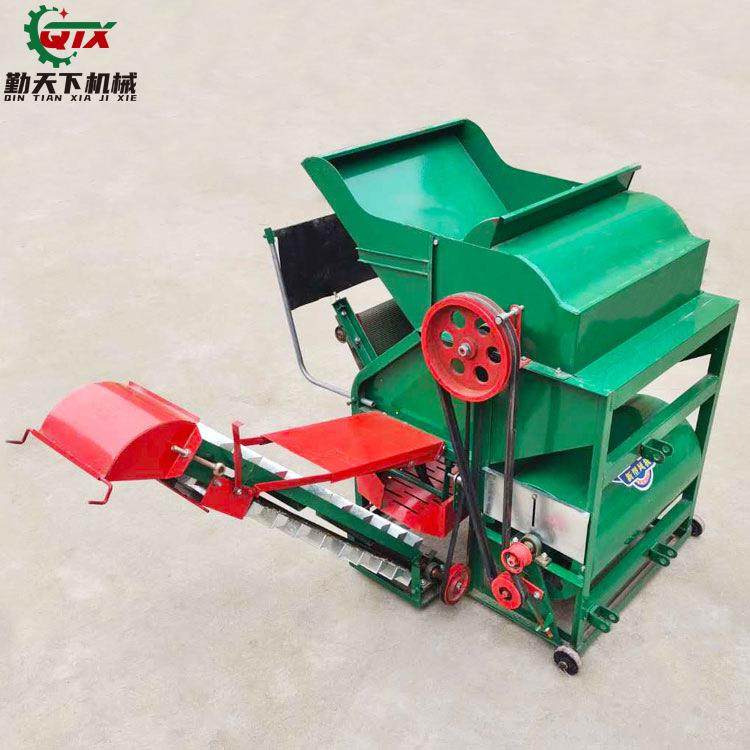 自动花生摘果机干湿摘果筛选机500型脱花生机爬梯自动灌袋