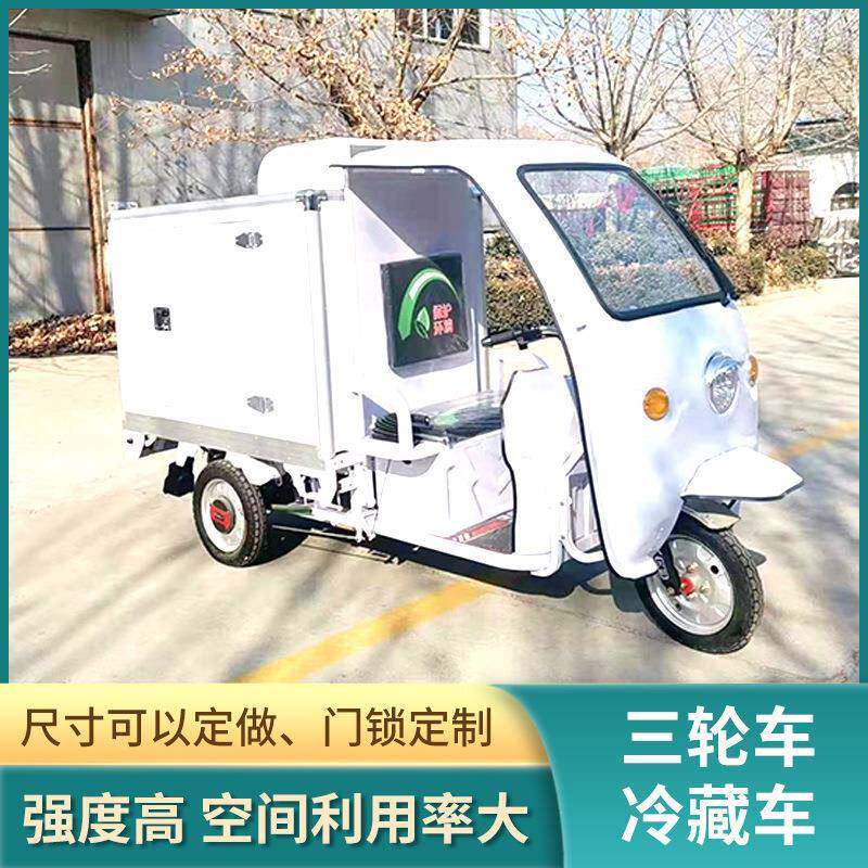 厂家直销箱式冷藏保鲜电动三轮车冷链保温生鲜配送